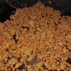 A picture of My ground beef taco.
