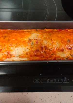 Una foto de Pastel de pollo y verduras