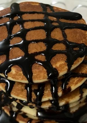 صورة لوصفة بانكيك بصوص الشوكولا