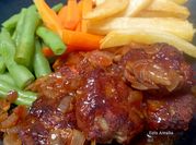 Gambar bistik daging ayam giling