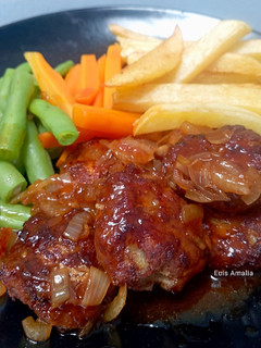 Foto resep Bistik Daging Giling (Sapi + Ayam)