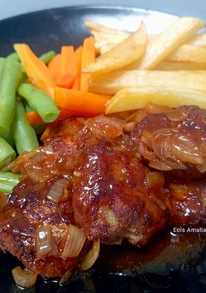 Foto resep Bistik Daging Giling (Sapi + Ayam)