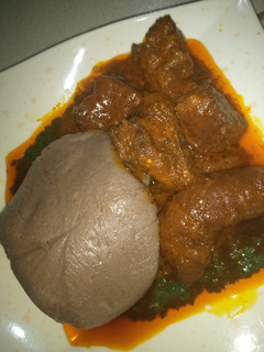 Amala da miyan ewedu ainihin hoton girkin