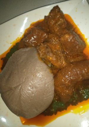 Amala da miyan ewedu ainihin hoton girkin