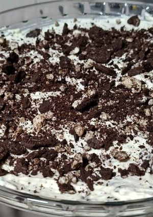 Una foto de Torta oreo fría