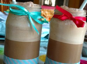 Una foto de Frappé de café y chocolate