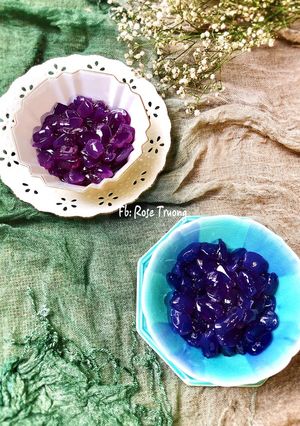 Hình của món Hạt Đác Hoa Đậu Biếc.