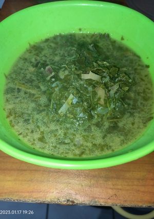 Foto resep Sayur daun ubi tumbuk (khas Medan)