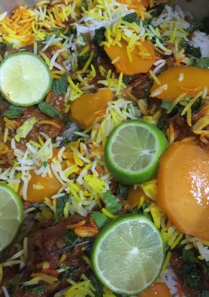 A picture of Biryani.