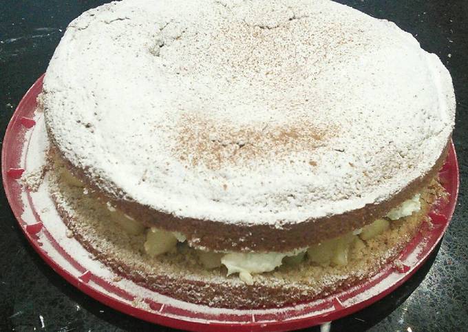 Recipe of Super Quick Cinnamon and Apple Sponge Cake