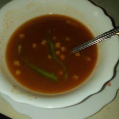 A picture of Spicy tomato soup.