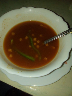 A picture of Spicy tomato soup.