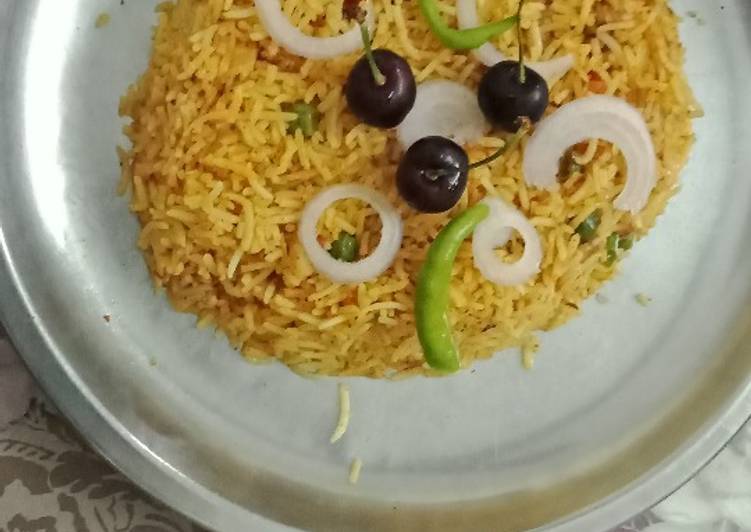 Tawa rice paav bhaji masala