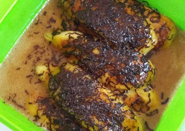 Resep Pisang Gapit tabur Cokelat Anti Gagal