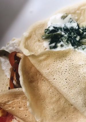 Una foto de Crepés salados