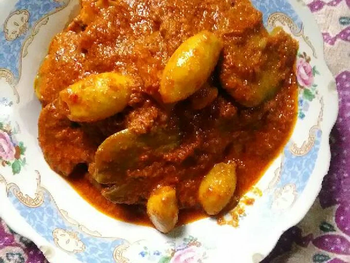 Langkah Gampang Membuat Resep Gulai jengkol batokok feat cumi-cumi kuah kental yang Bikin Ngiler Anti Ribet, Mantap Sekali
