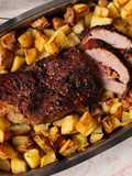 🥩🥓🫑🥔Colita de cuadril rellena con morrón y panceta, con papas, al horno 🥔🫑🥓🥩