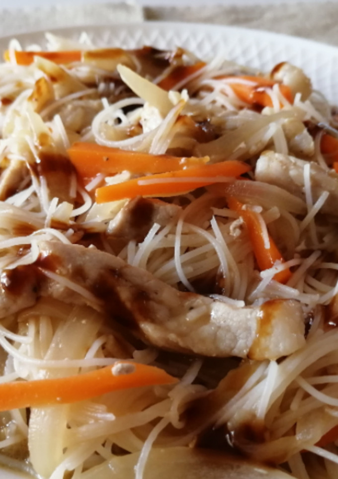 Una foto de Pad Thai a mi manera
