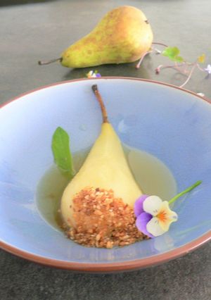 Une photo de Poire au sirop d'agrumes