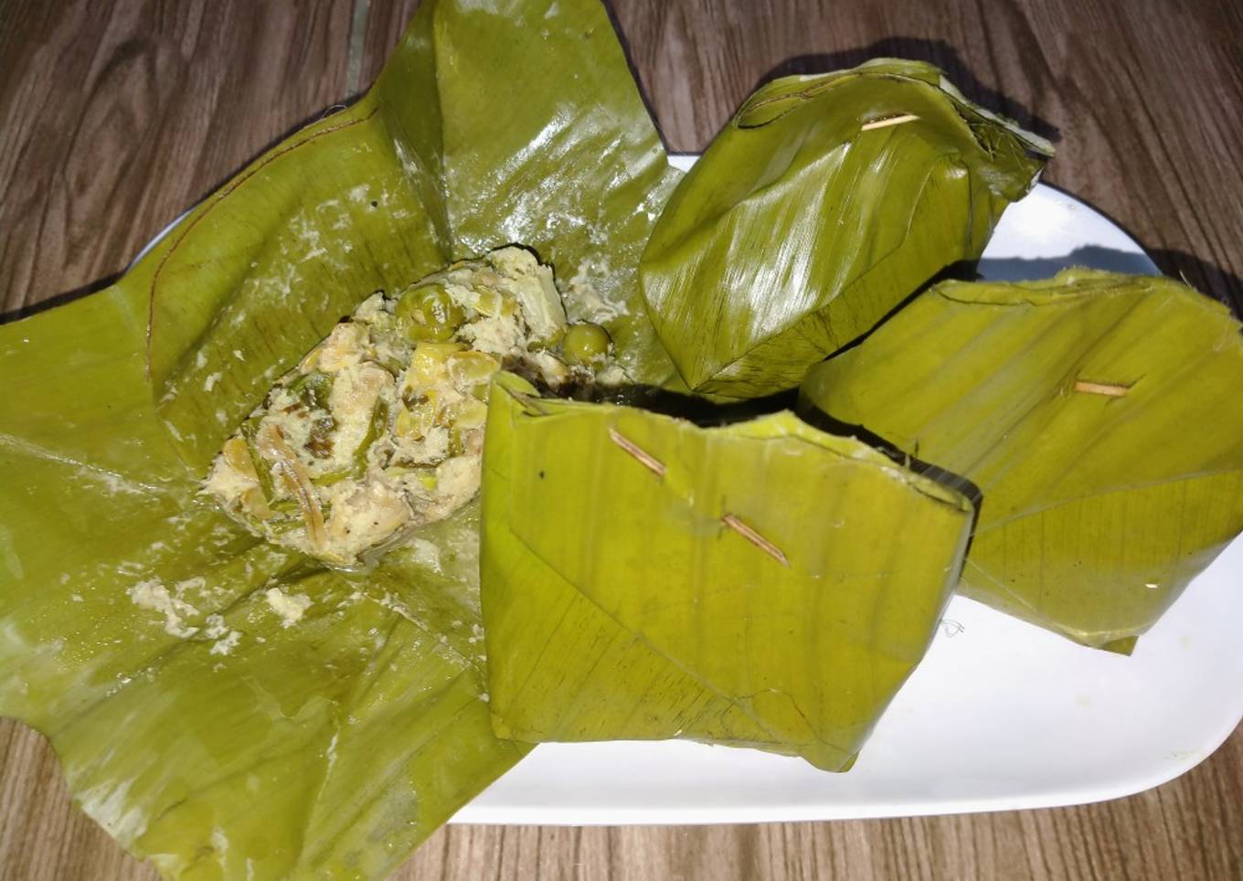 Botok udang campur-campur