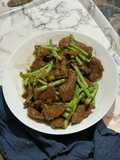 Baby Buncis Daging Masak Saus Tiram
