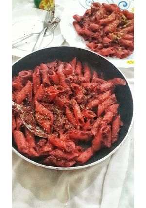 A picture of Red pasta.