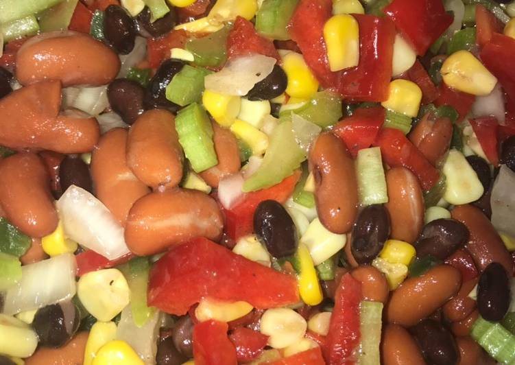 Simple Way to Make Homemade Zesty bean salad