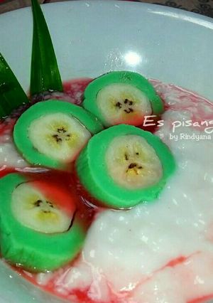 Foto resep Es pisang ijo