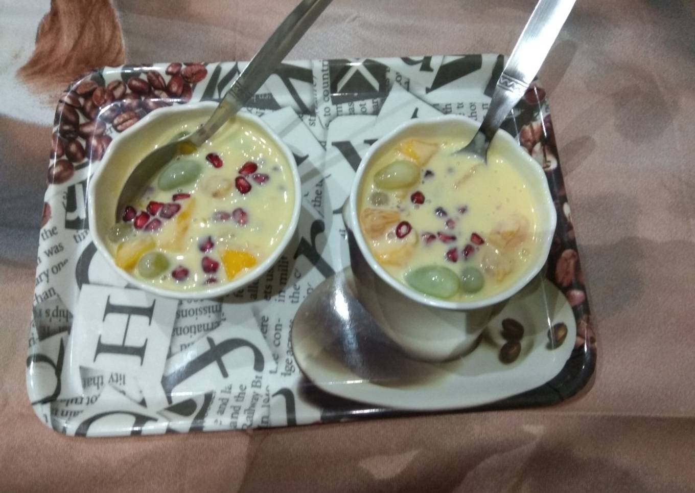 Fruit custard