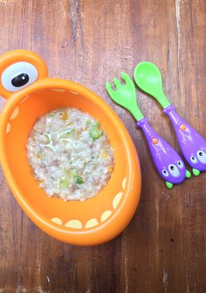 Foto resep Bubur Cap Cay Daging Sapi 8 M+