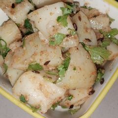 A picture of Jeera aloo.