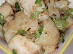 A picture of Jeera aloo.