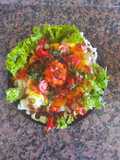 Ensalada fresca, con aderezo agridulce