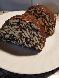 Una foto de Salchichón de chocolate fácil
