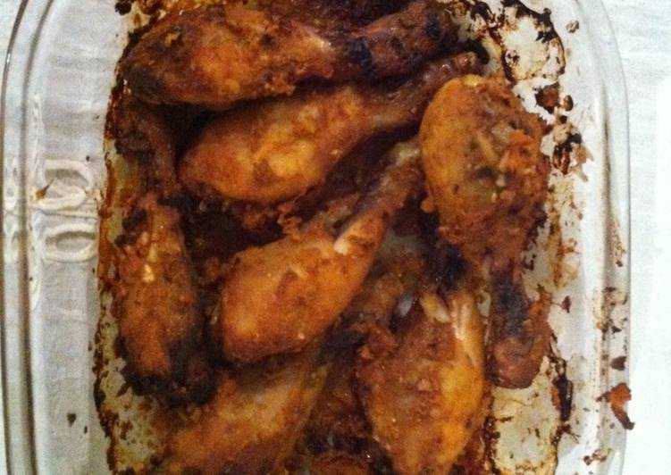Easiest Way to Spicy Baked Chicken (Chicken legs)