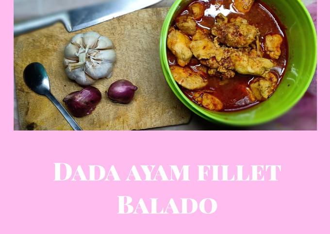 Dada ayam fillet balado