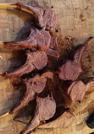 Una foto de Cordero asado
