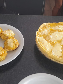 Una foto de Tarta de cebolla y queso sin TACC