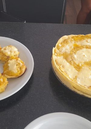 Una foto de Tarta de cebolla y queso sin TACC