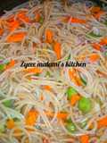 Vegetables spaghetti (taliya Mai kayan lambu)