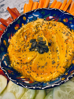 Una foto de Hummus de Calabaza Asada
