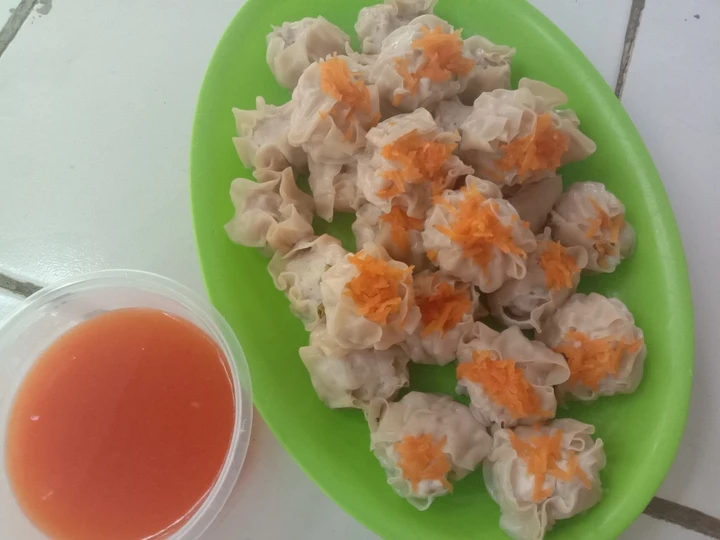 Cara Simple Menyiapkan Resep  Dimsum ayam simple yang Lezat, Bikin Ketagihan