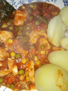 Una foto de Pollo a salsa