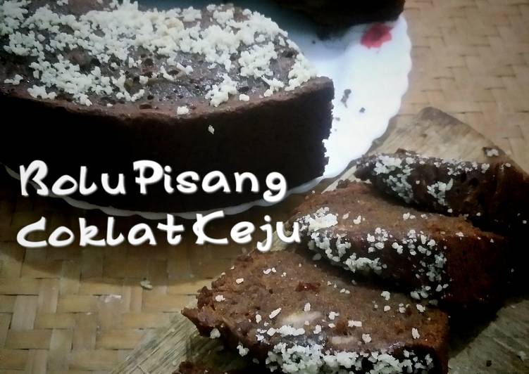 Cara Gampang Membuat BOLU PISANG COKJU (coklat keju) Anti Gagal