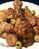 Pollo en bolsa al horno, con especias y hierbas aromáticas