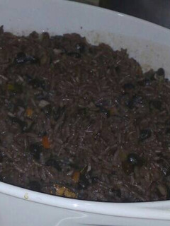 Una foto de Arroz congrí al horno
