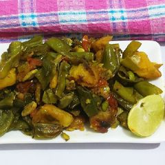 Sem Aloo ki sabji A picture of Sem Aloo ki sabji.