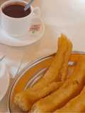 Porras con chocolate