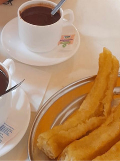 Una foto de Porras con chocolate