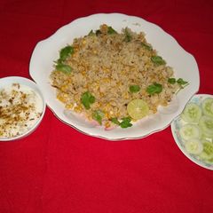 A picture of Chana dal pulao.